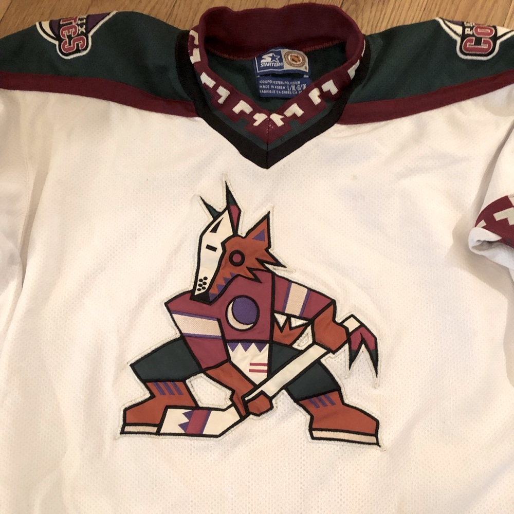 Vintage Phoenix coyotes ice hockey jersey youth XL